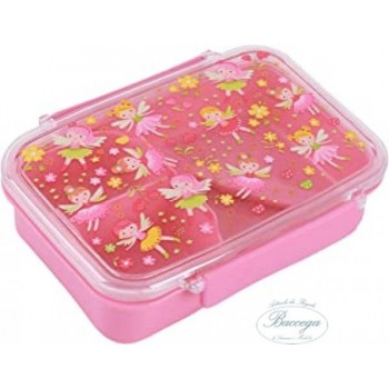 LUNCH BOX CON DIVISORIO , FORCHETTA E CUCCHIAIO