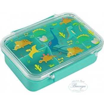 LUNCH BOX CON DIVISORIO , FORCHETTA E CUCCHIAIO