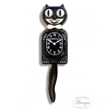 OROLOGIO PARETE KITTY CAT CLOCK ORIGINAL NERO MIDI (Cod. KC 1)