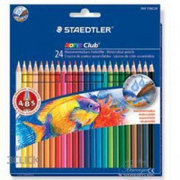 ASTUCCIO 24 MATITE COLORATE 144 AQUARELL NORIS CLUB STAEDTLER (Cod. 53727)