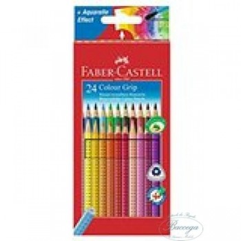 ASTUCCIO 24 PASTELLI COLORATI ACQUERELLABILI Color Grip FABER CASTELL (Cod. 73598)