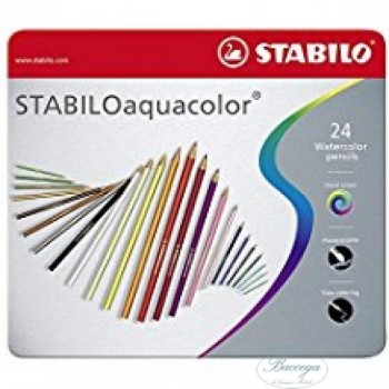 PASTELLI ACQUACOLOR STABILO LATTA acquarellabile 24