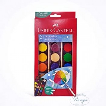 ACQUARELLO FABER SCAT 21 COLORI PASTIGLIA