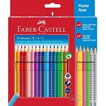 PASTELLI FABER GRIP 18+FLUO (Cod. 201540)