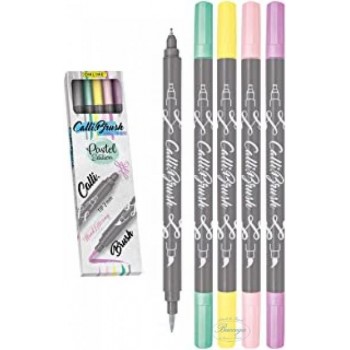 Set di 5 pennelli per calligrafia e brush pastel