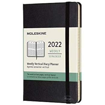 AGENDA MOLESKINE SETT VERT NERA 9X14