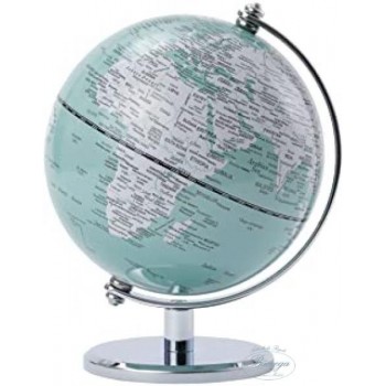 GLOBO MAPPAMONDO MINI GAGARIN TURCHESE D 130mm 170mm (Cod. SE01001)