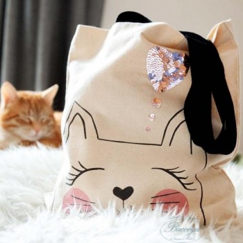 BORSA COTONE GATTO 35X38 Cm (Cod. 240841)