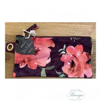 POCHETTE FIORI ZIP 22X12 (Cod. 240981)