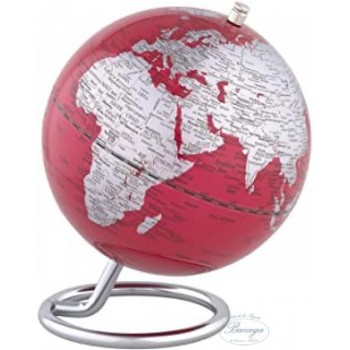 GLOBO MAPPAMONDO ROSSO D 130mm H17mm (Cod. SE0705)