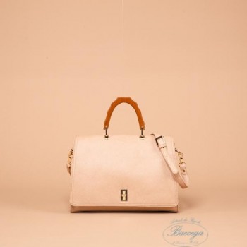 BORSA A MANO MIMI MUA CON MANICO EFFETTO LEGNO (Cod. M8 H200110)
