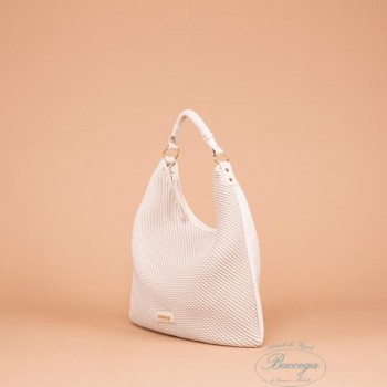 BORSA HOBO EFFETTO ORIGAMI PANNA MIMI MUA (Cod. M8 H200107)